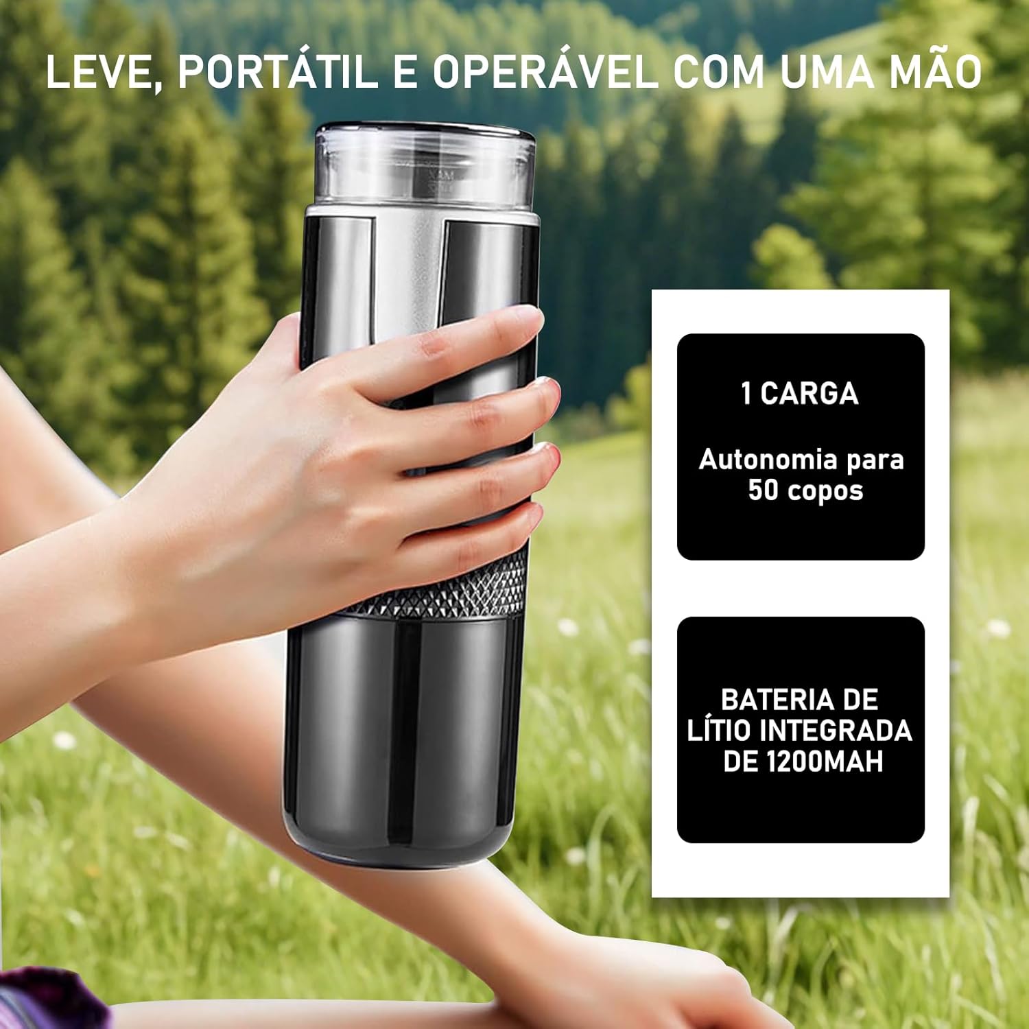 MáQuina de Café Portátil 2-Em-1 (Cápsulas + Moído), MáQuina ... - Image 4