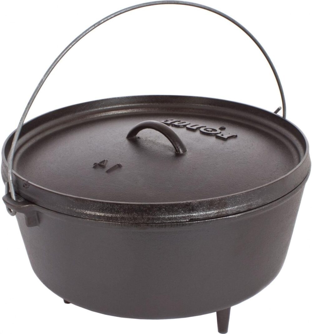 Lodge Forno holandês de ferro fundido pré-temperado de 10 li...