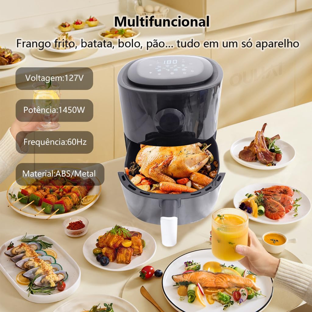 Fritadeira Sem Oleo Air Fryer Digital Facil E Rapido 5/5,5/6... | É bom mesmo? Descubra antes de comprar - Image 6