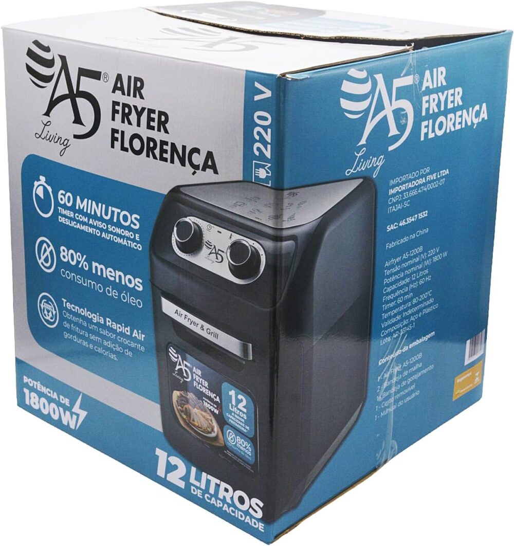 Air Fryer; Oven Florença; 1800W; 127V; A5 Importadora | É bom mesmo? Descubra antes de comprar - Image 10