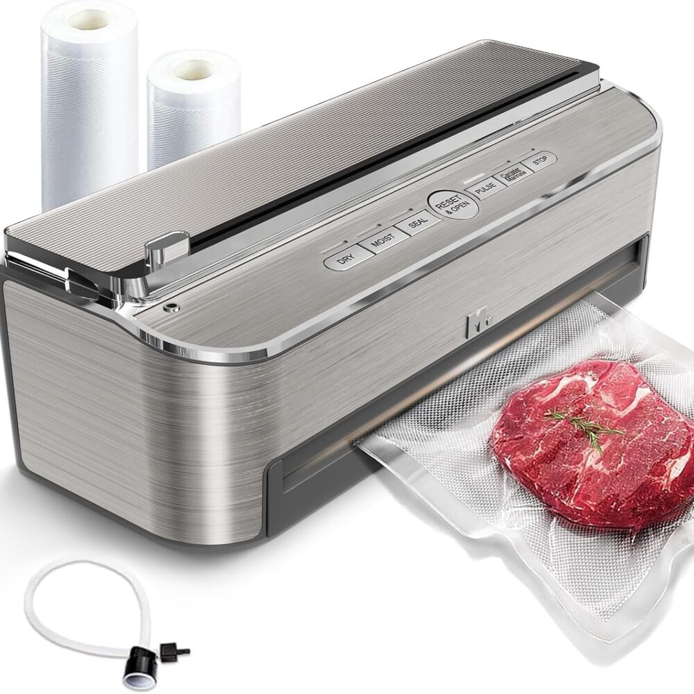 Mesliese Máquina seladora a vácuo, seladora automática de al...