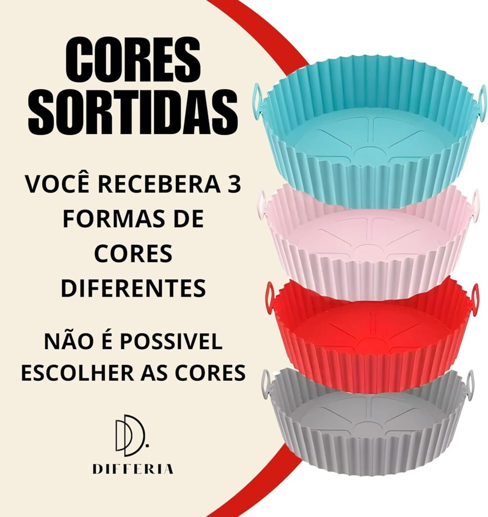 Kit 3 formas de silicone para air fryer Airfryer cesta formi... | É bom mesmo? Descubra antes de comprar - Image 5