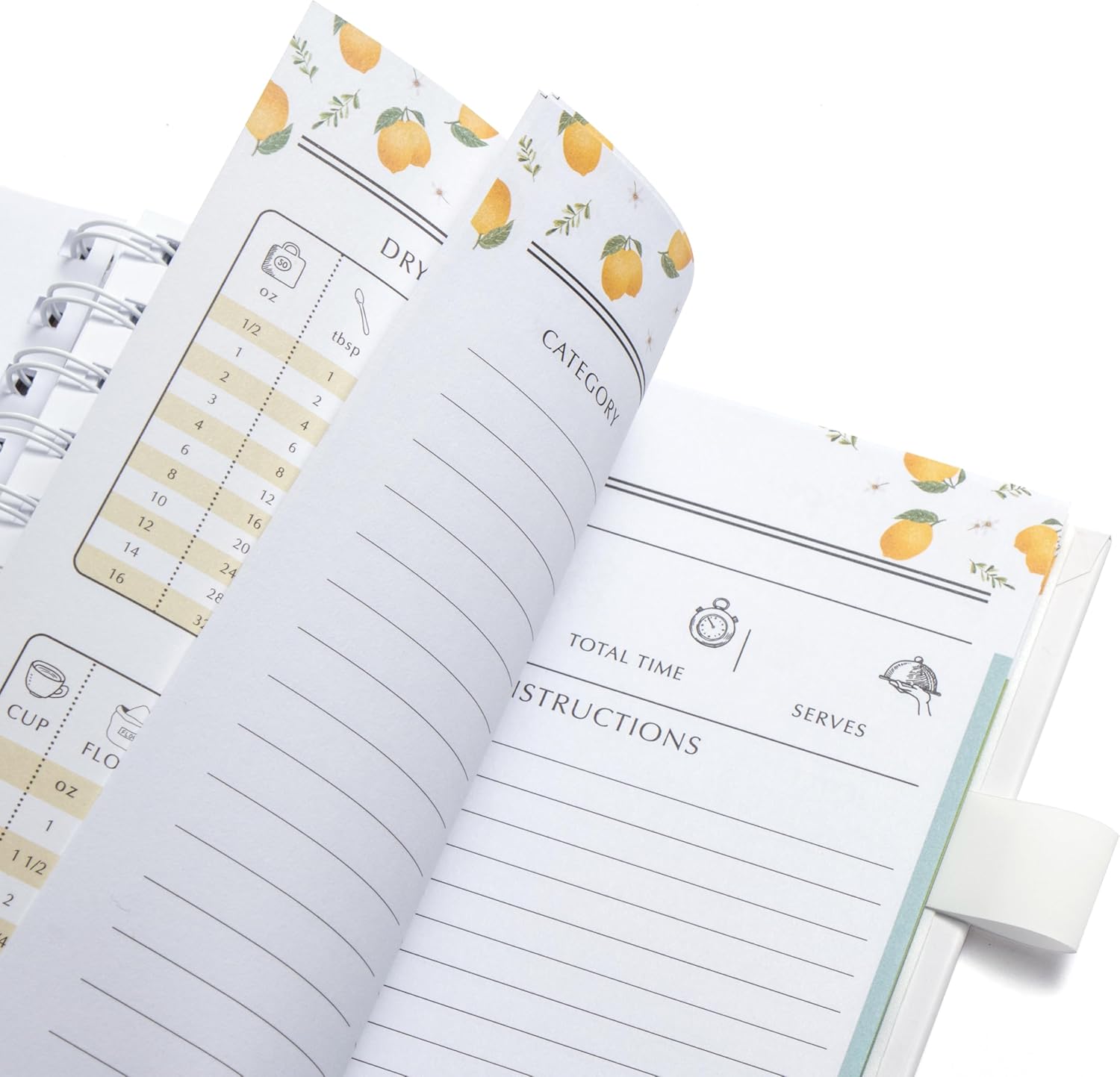 OUTSHINE Fichário de receitas de capa dura de 6 x 9 limões, ... - Image 8
