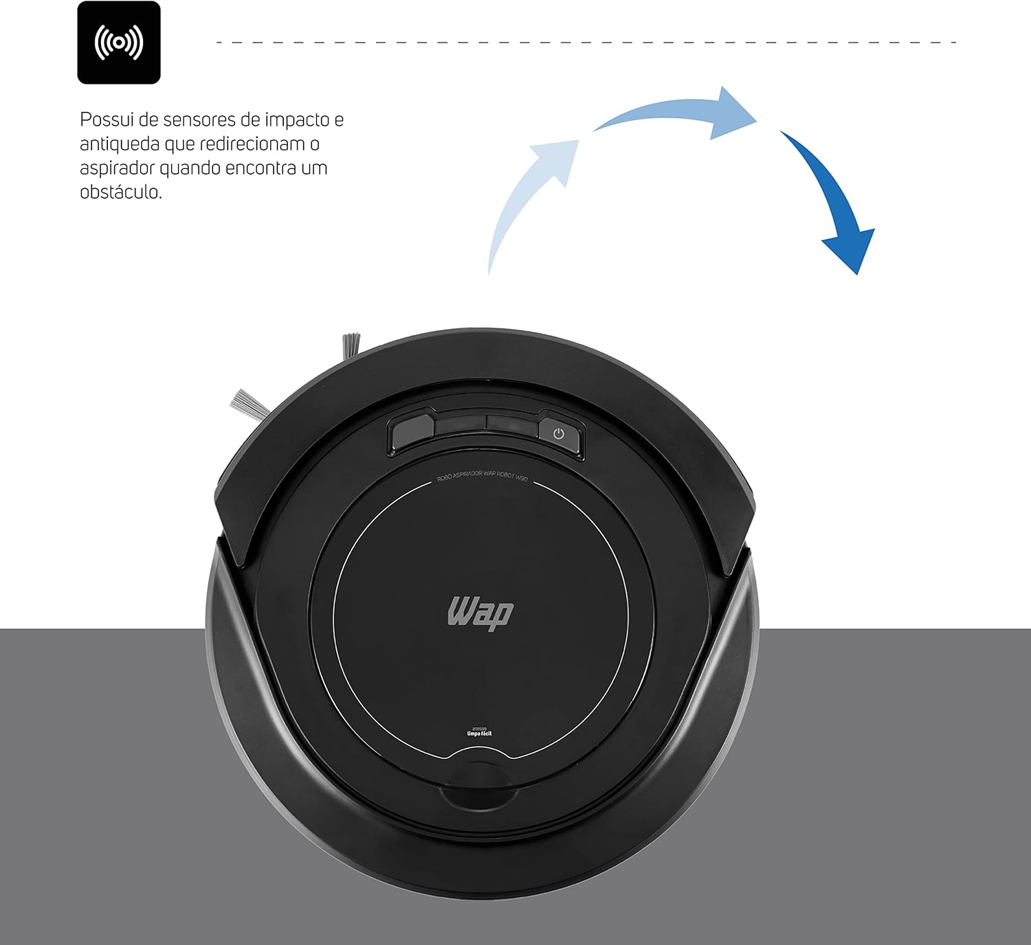 WAP Aspirador de Pó Robô ROBOT W90 3 em 1, Automático, 250ml... | É bom mesmo? Descubra antes de comprar - Image 7