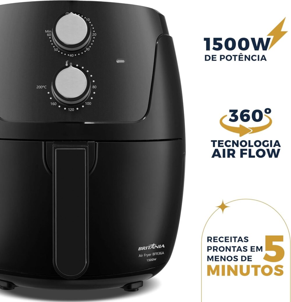 Air Fryer Britânia 4,2L Silverstone 1500W BFR36A 127V | É bom mesmo? Descubra antes de comprar - Image 5