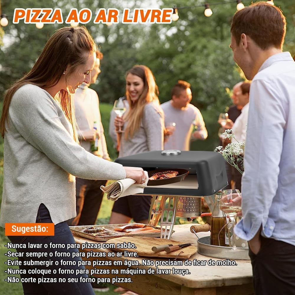 Forno de Pizza de 40 * 37 cm, Forno Pizza, Pedra para Pizza ... - Image 3