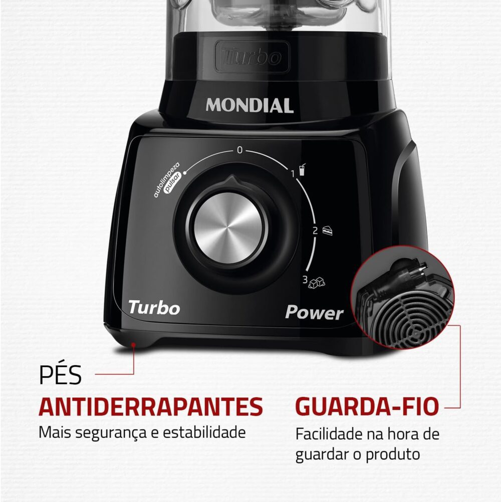 Liquidificador Mondial, Turbo Power 550W, 220V, Preto, 2,2 L... | É bom mesmo? Descubra antes de comprar - Image 7