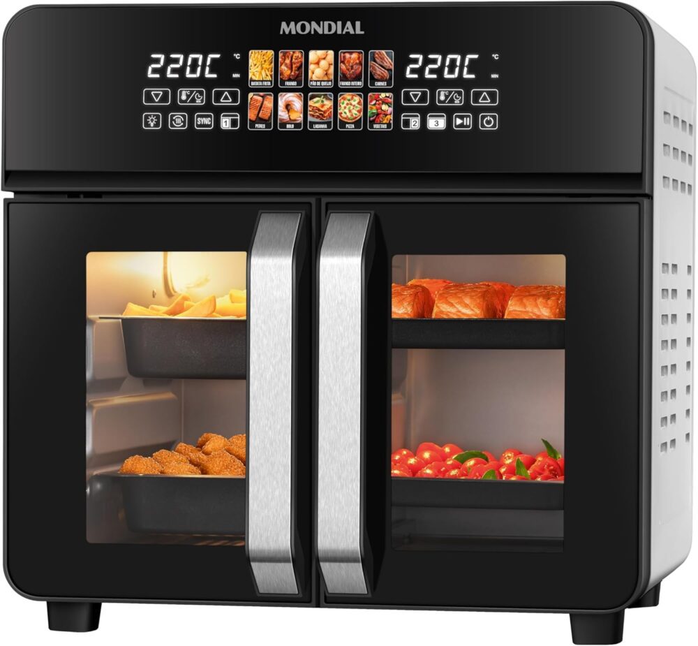 Air Fryer Forno 25L French Door, Mondial, Preto/Inox, 2000W,... | É bom mesmo? Descubra antes de comprar