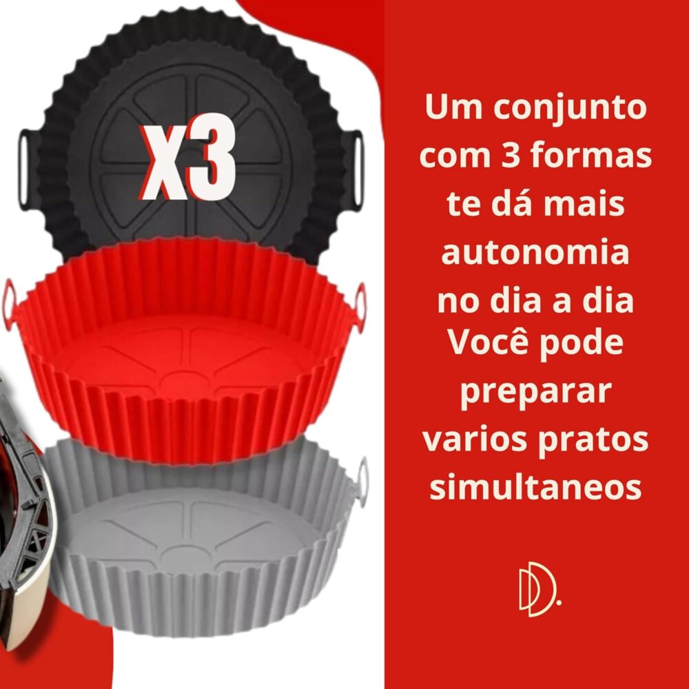 Kit 3 formas de silicone para air fryer Airfryer cesta formi... | É bom mesmo? Descubra antes de comprar - Image 6