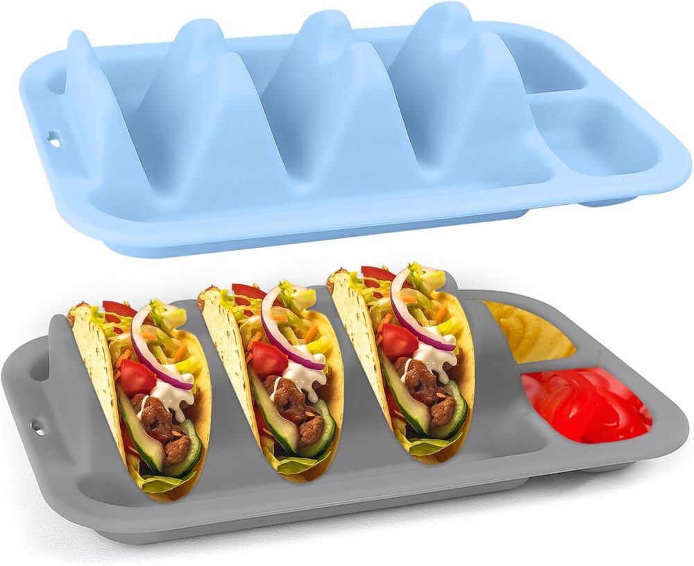 CAMENDE Suporte de taco de silicone reutilizável – conjunto ...