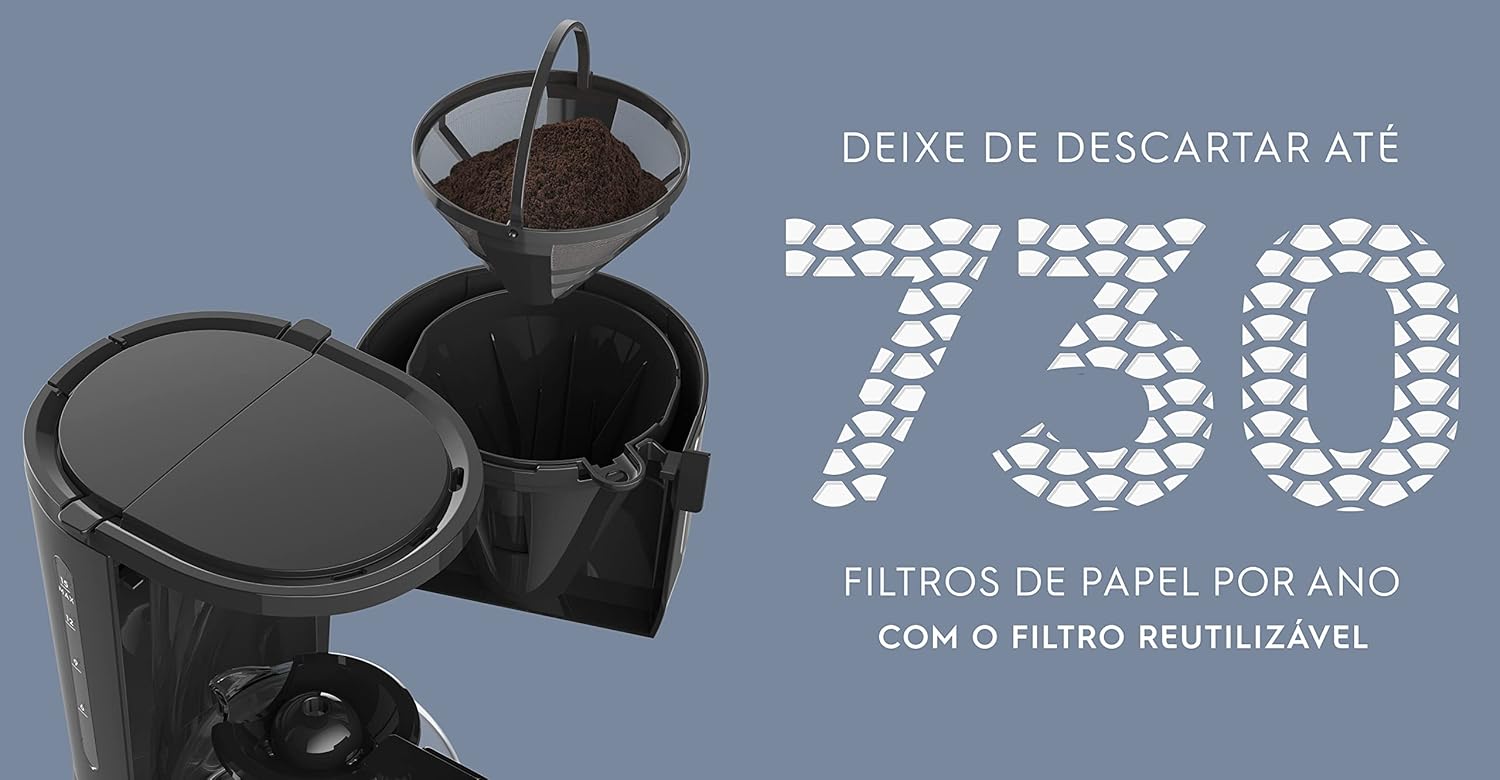 Cafeteira Elétrica Electrolux inox filtro permanente removiv... - Image 7