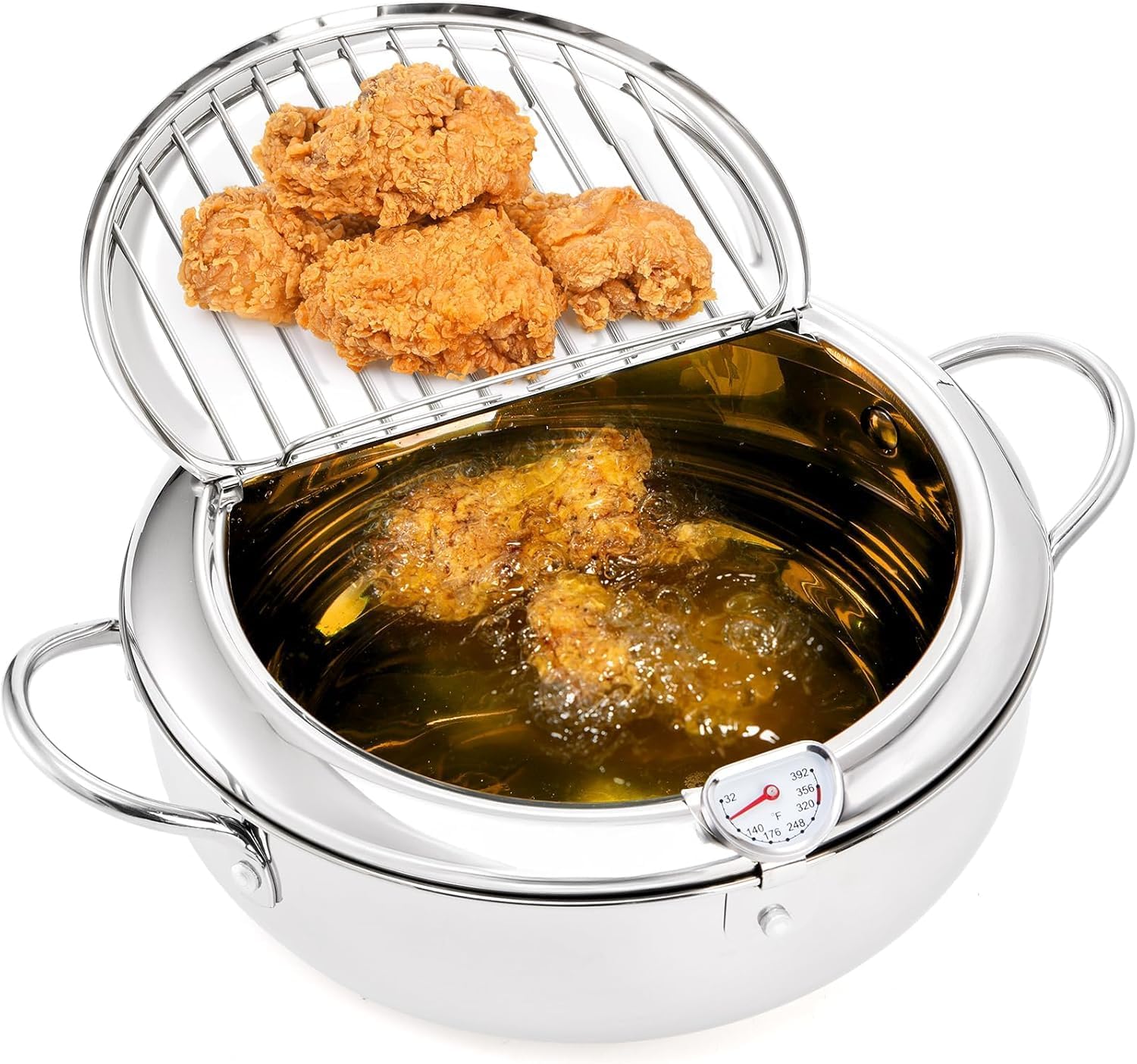 Fritadeira Oleo, Fritadeira Japonesa em Aço Inox, 20cm, 3.4L... | É bom mesmo? Descubra antes de comprar