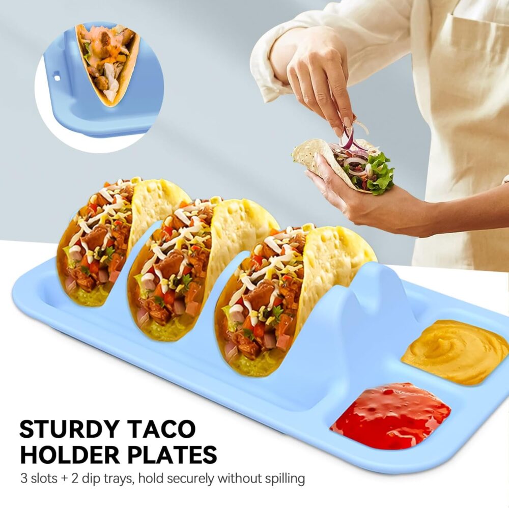 CAMENDE Suporte de taco de silicone reutilizável – conjunto ... - Image 2