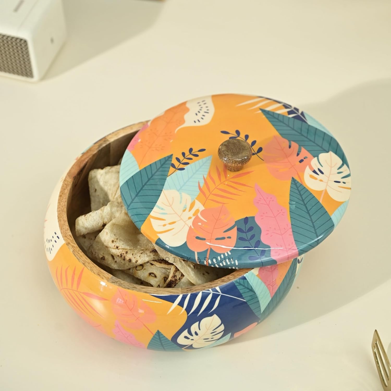 Brick Brown Caçarola tropical de madeira maciça feita à mão ... - Image 6