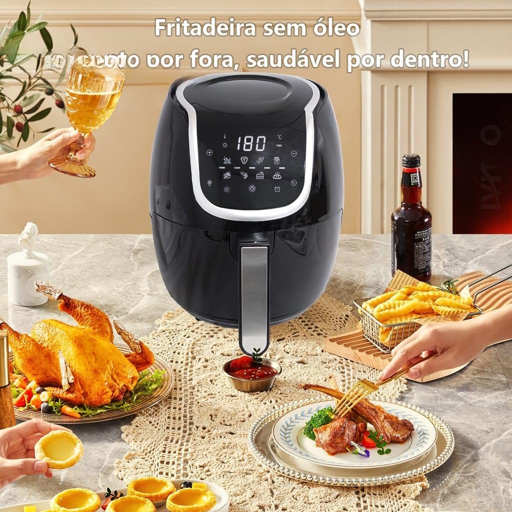 Fritadeira Sem Oleo Air Fryer Digital Facil E Rapido 5/5,5/6... | É bom mesmo? Descubra antes de comprar - Image 8
