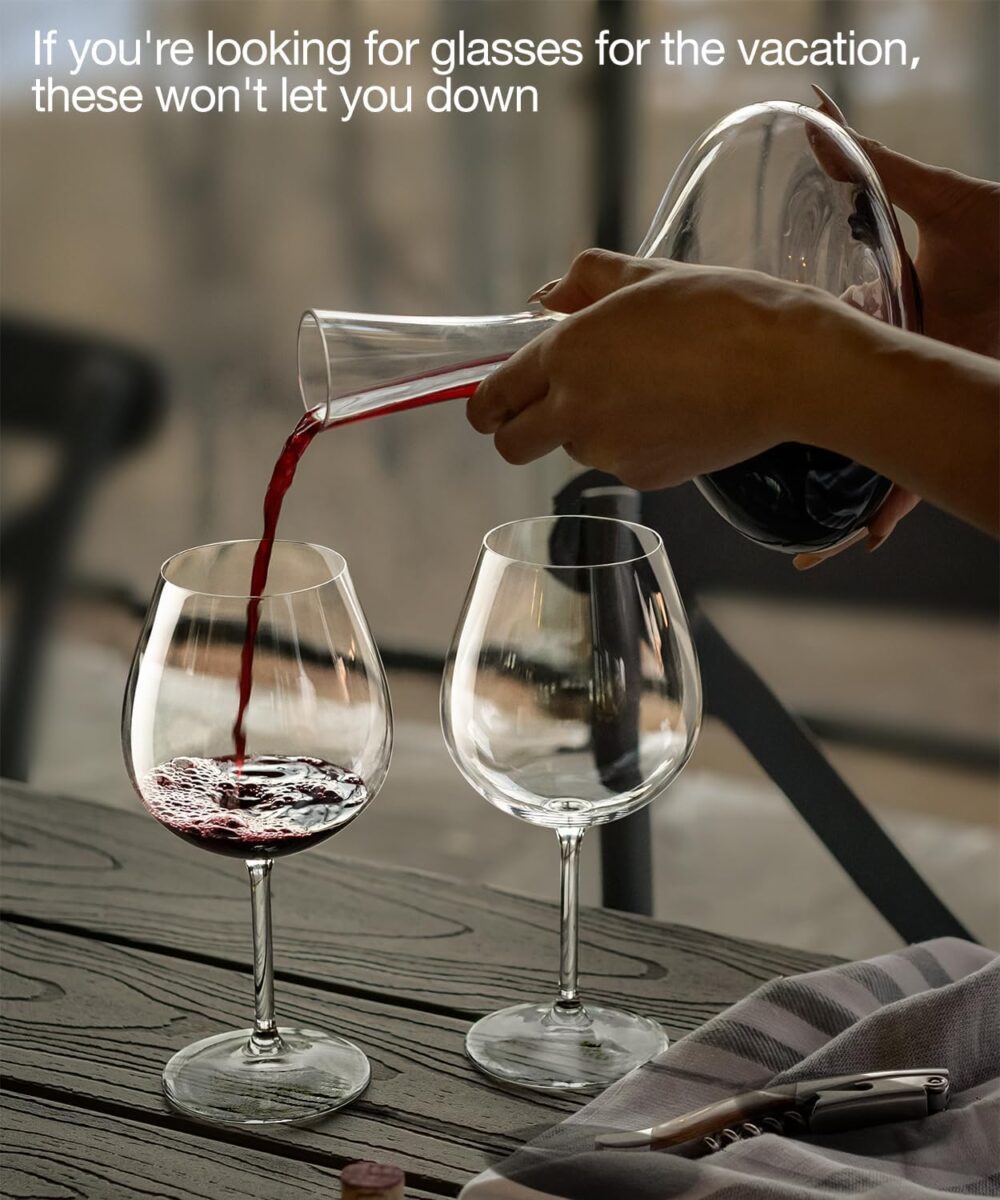 Conjunto de 4 taças de vinho tinto, grandes taças de vinho d... - Image 3