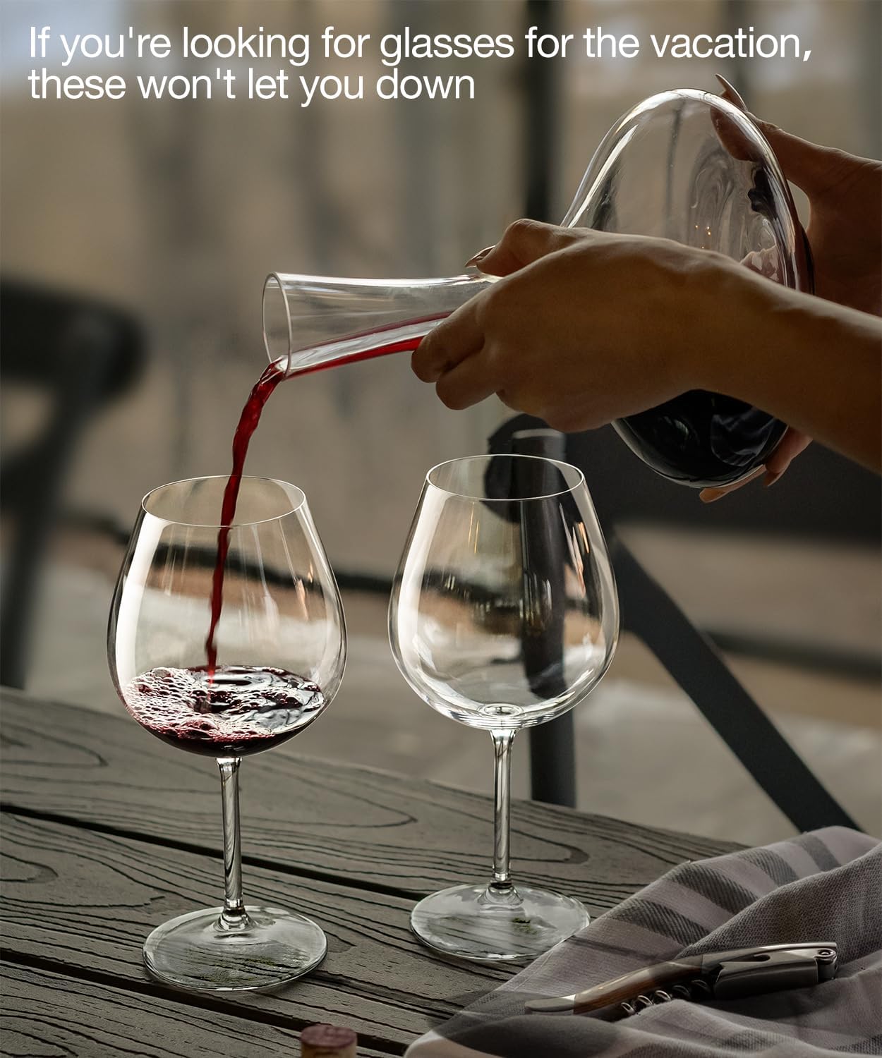 Conjunto de 4 taças de vinho tinto, grandes taças de vinho d... - Image 3