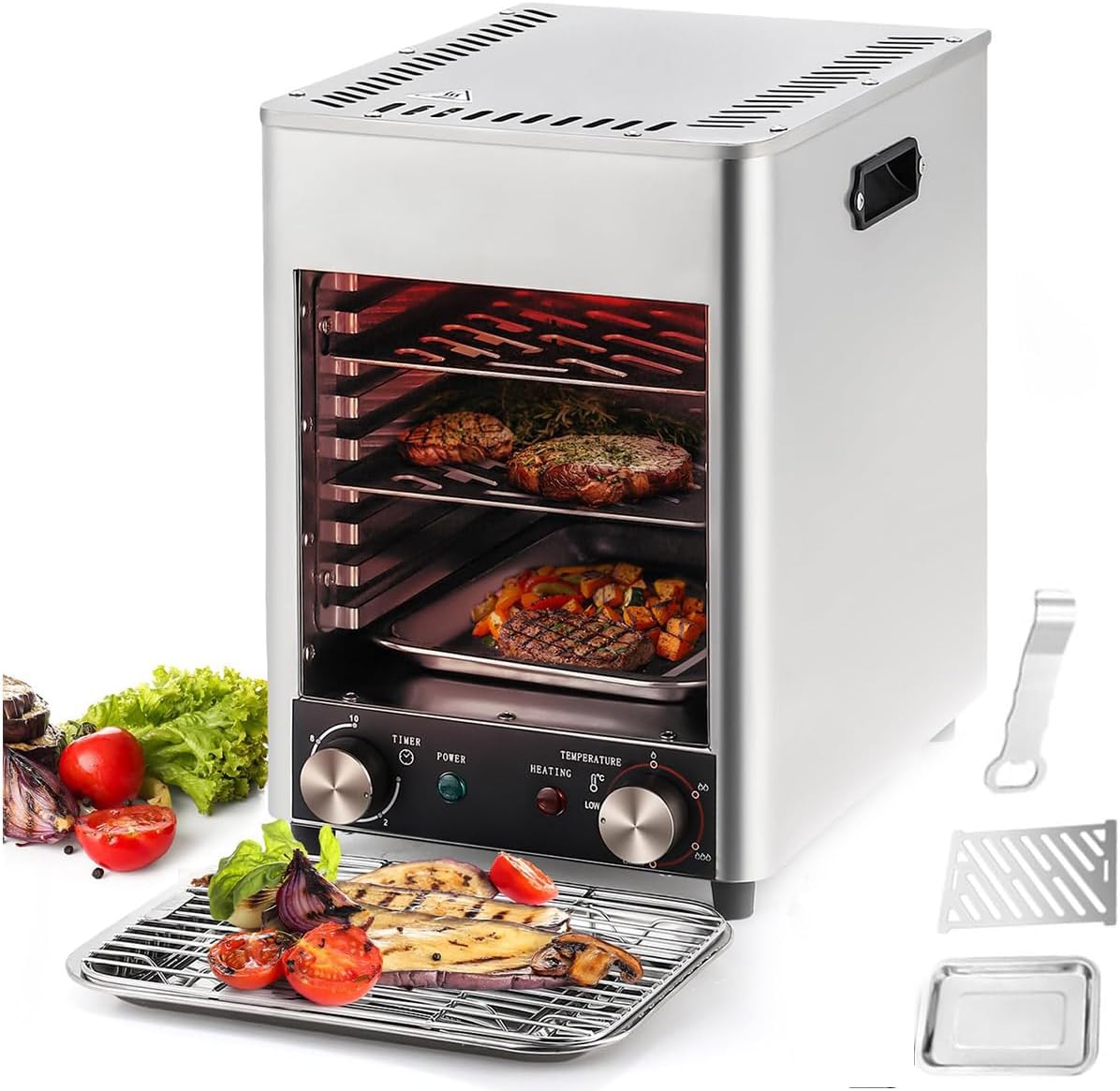 GSWWJG Forno de carne, forno de piza, grelha elétrica para, ...