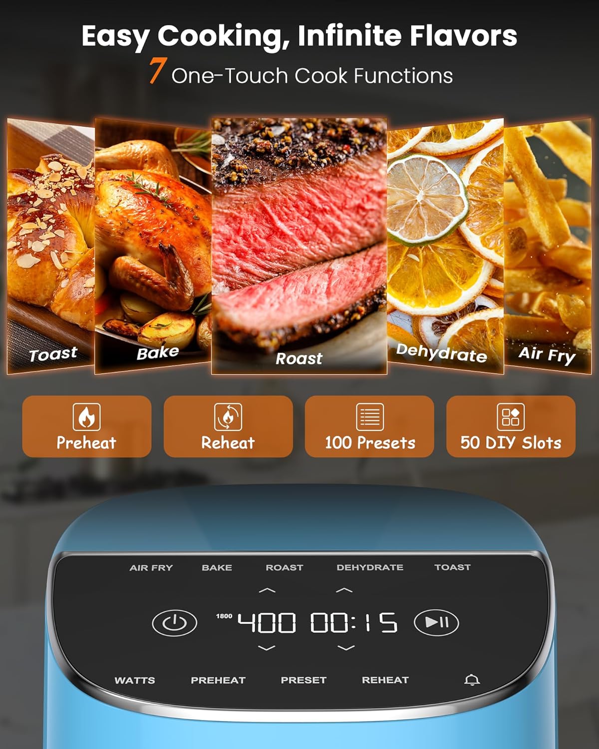 Nuwave Brio Plus Air Fryer 8 Qt, novo e melhorado, livre de ... | É bom mesmo? Descubra antes de comprar - Image 2