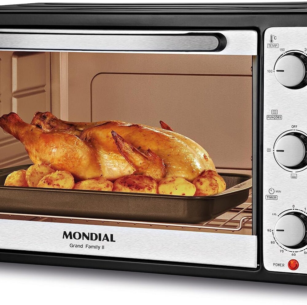 Forno Elétrico 52L Grand Family II, Mondial, Preto/Inox, 180...