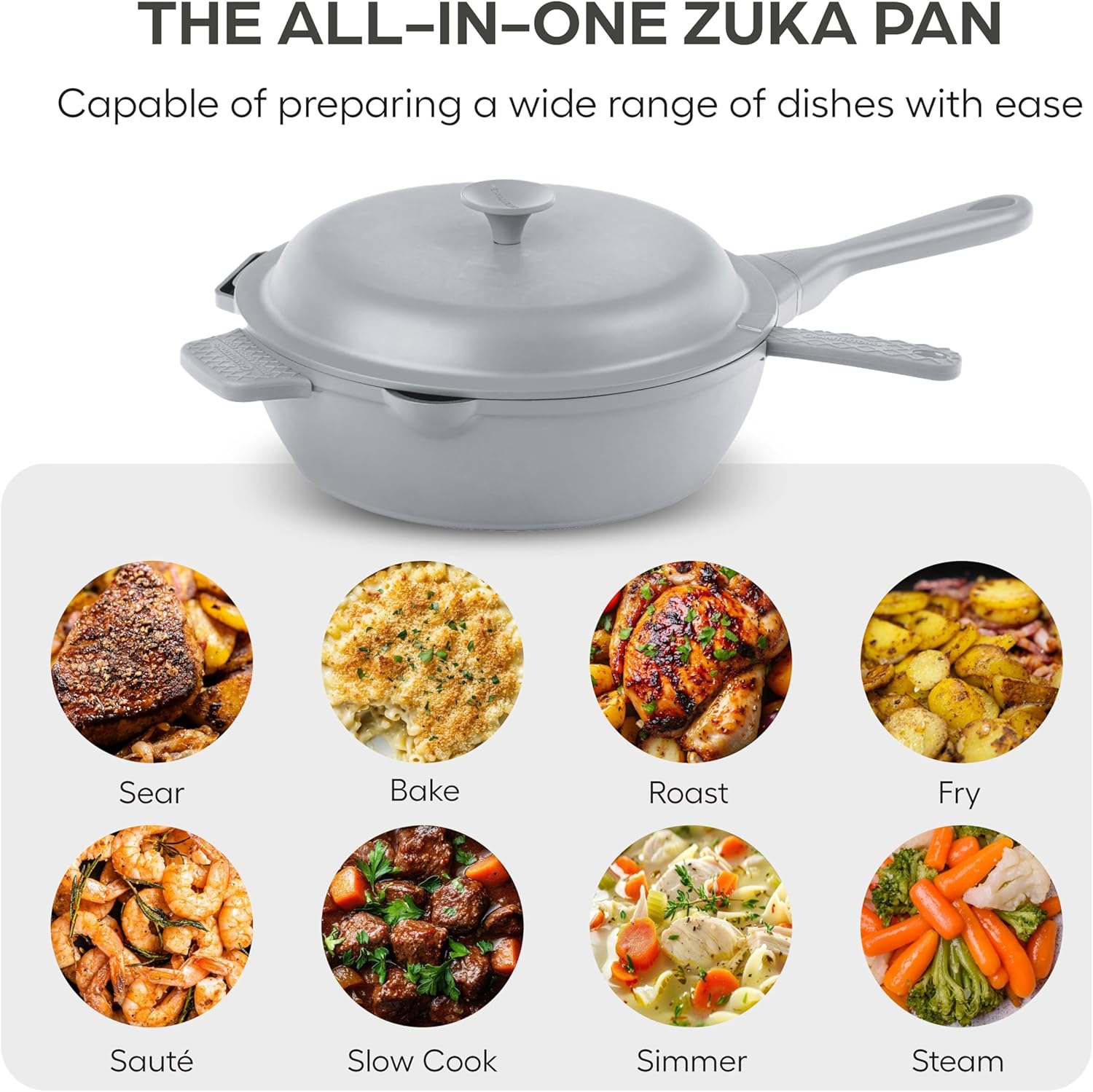 Granitestone Panela De Cerâmica Zuka 10 Em 1, Frigideira Gra... - Image 5