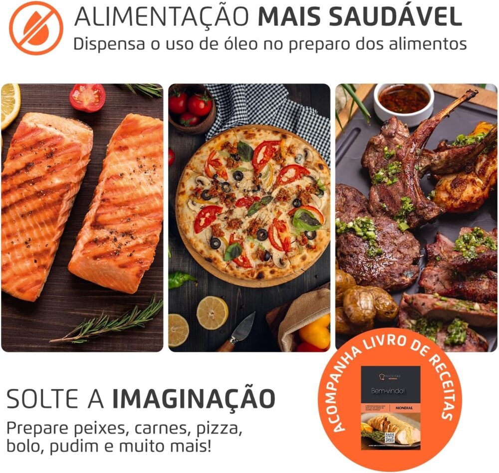 Air Fryer Forno 25L French Door, Mondial, Preto/Inox, 2000W,... | É bom mesmo? Descubra antes de comprar - Image 7