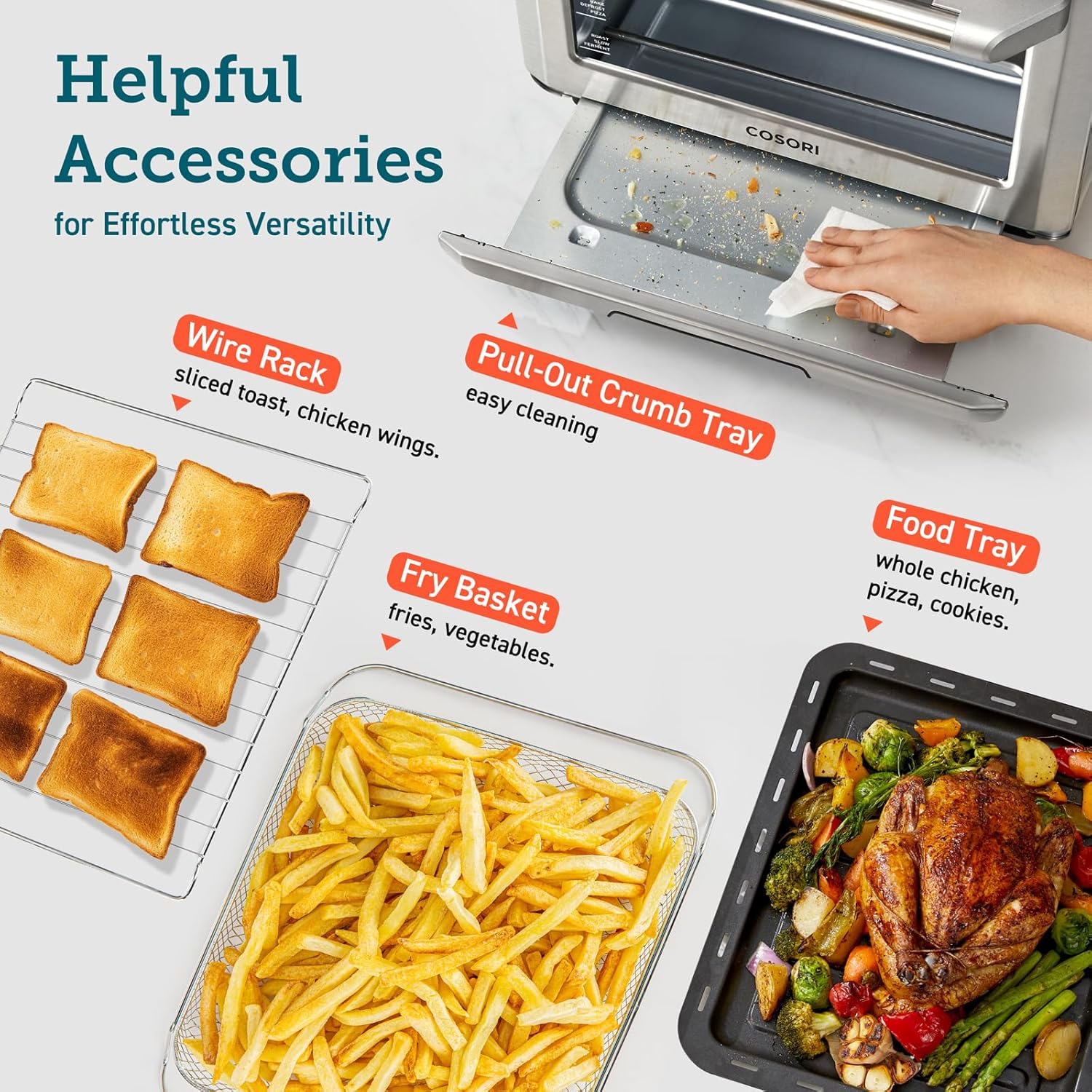 COSORI Smart Combo de forno de fritadeira a ar 11 em 1, banc... | É bom mesmo? Descubra antes de comprar - Image 7