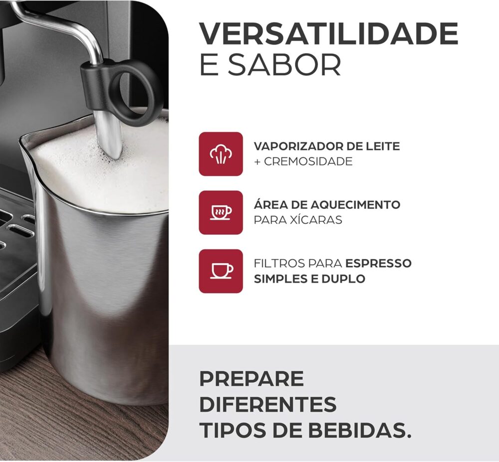 WAP Cafeteira Espresso Digital AROMA PRIME WCM20, Filtro em ... | É bom mesmo? Descubra antes de comprar - Image 16
