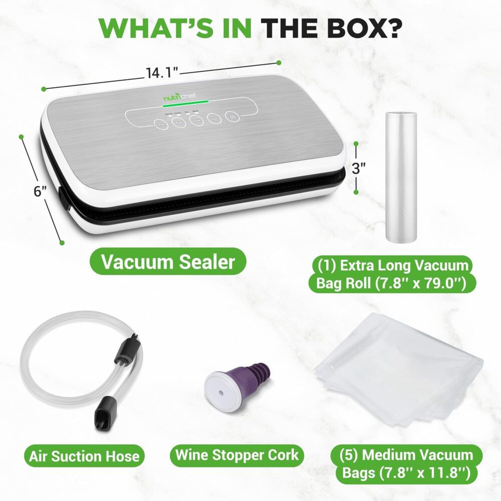 NutriChef Seladora a vácuo | Sistema automático de vedação d... - Image 5