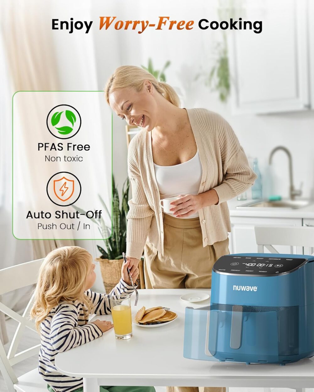 Nuwave Brio Plus Air Fryer 8 Qt, novo e melhorado, livre de ... | É bom mesmo? Descubra antes de comprar - Image 5