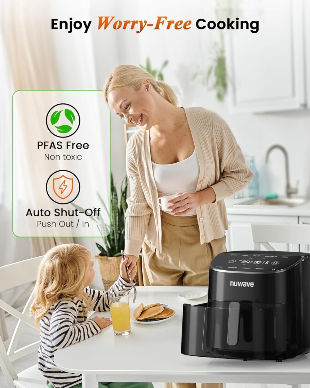 Nuwave Brio Plus Air Fryer 8 Qt, novo e melhorado, livre de ... | É bom mesmo? Descubra antes de comprar - Image 5