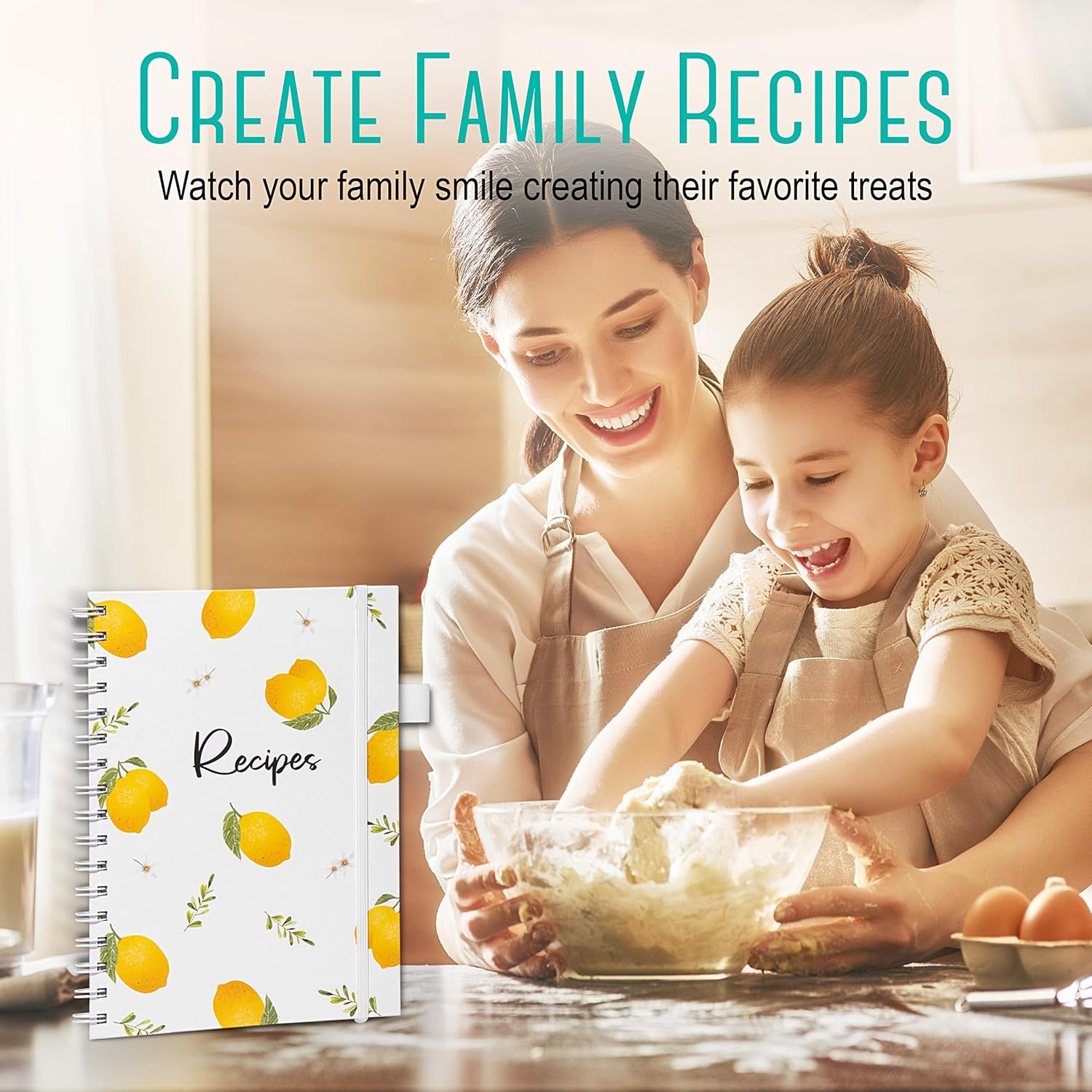OUTSHINE Fichário de receitas de capa dura de 6 x 9 limões, ... - Image 7