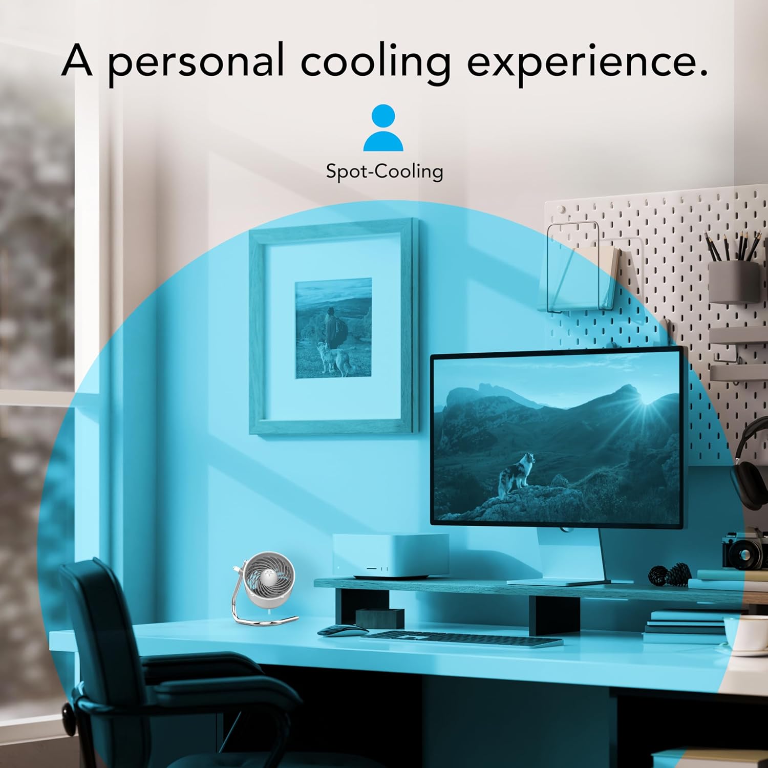 Vornado Ventilador de circulação de ar pessoal pivô branco - Image 3