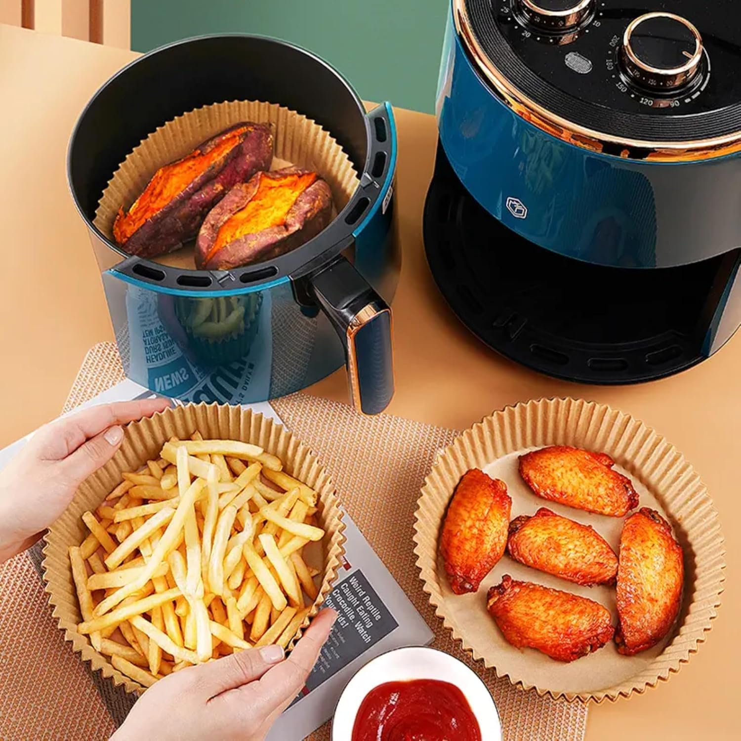 Kit 100 Formas Descartáveis para Air Fryer Redonda 20cm | Pa... | É bom mesmo? Descubra antes de comprar - Image 7