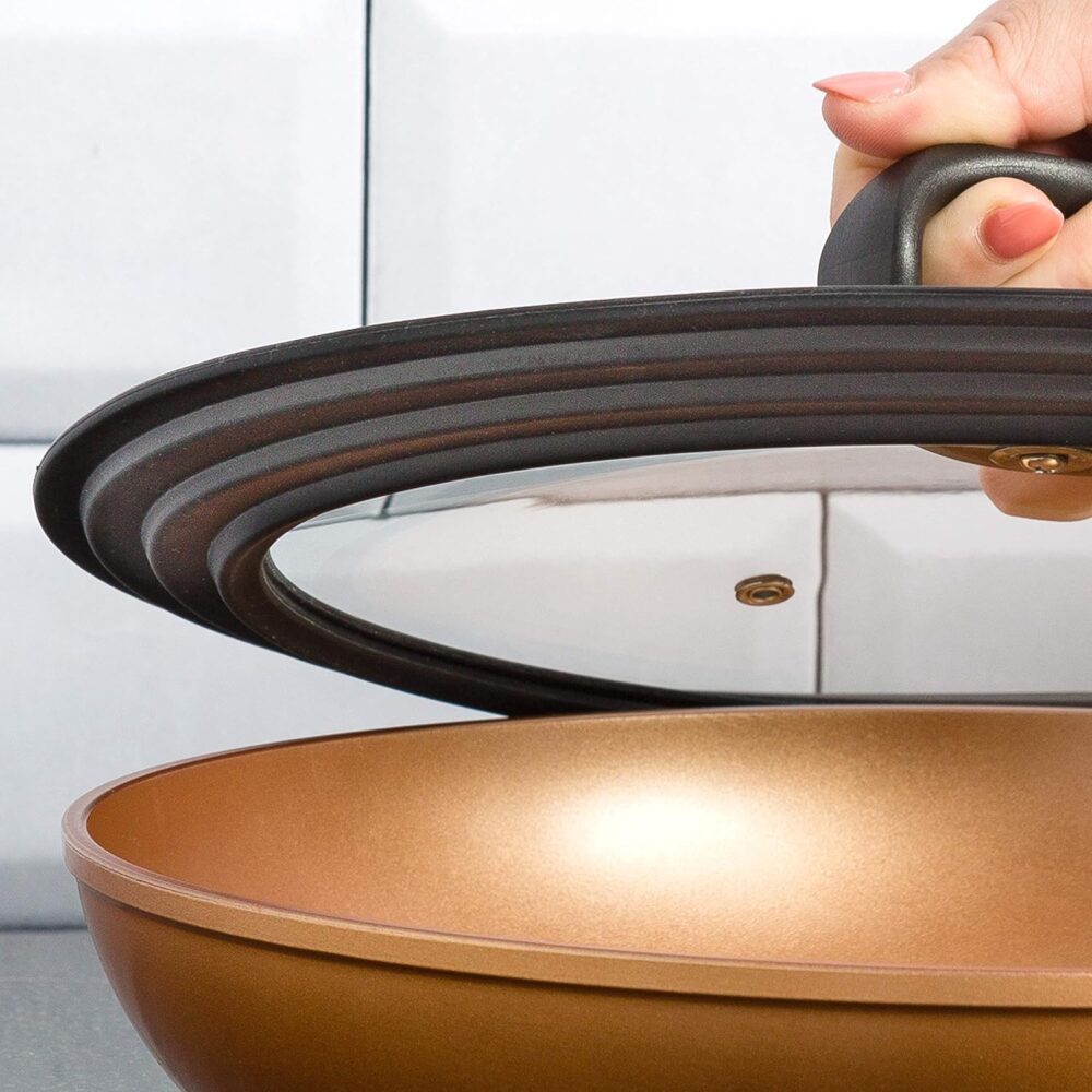 Ecolution Tampa universal para panelas e frigideiras, serve ... - Image 6