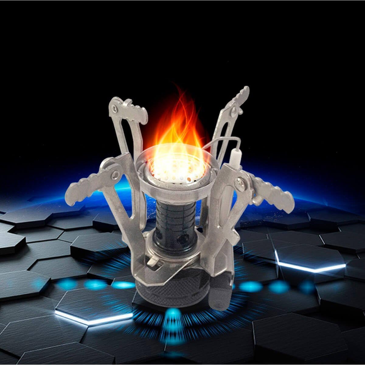 Mini Fogareiro Acendimento Automático Portátil Fogareiro Por... - Image 3