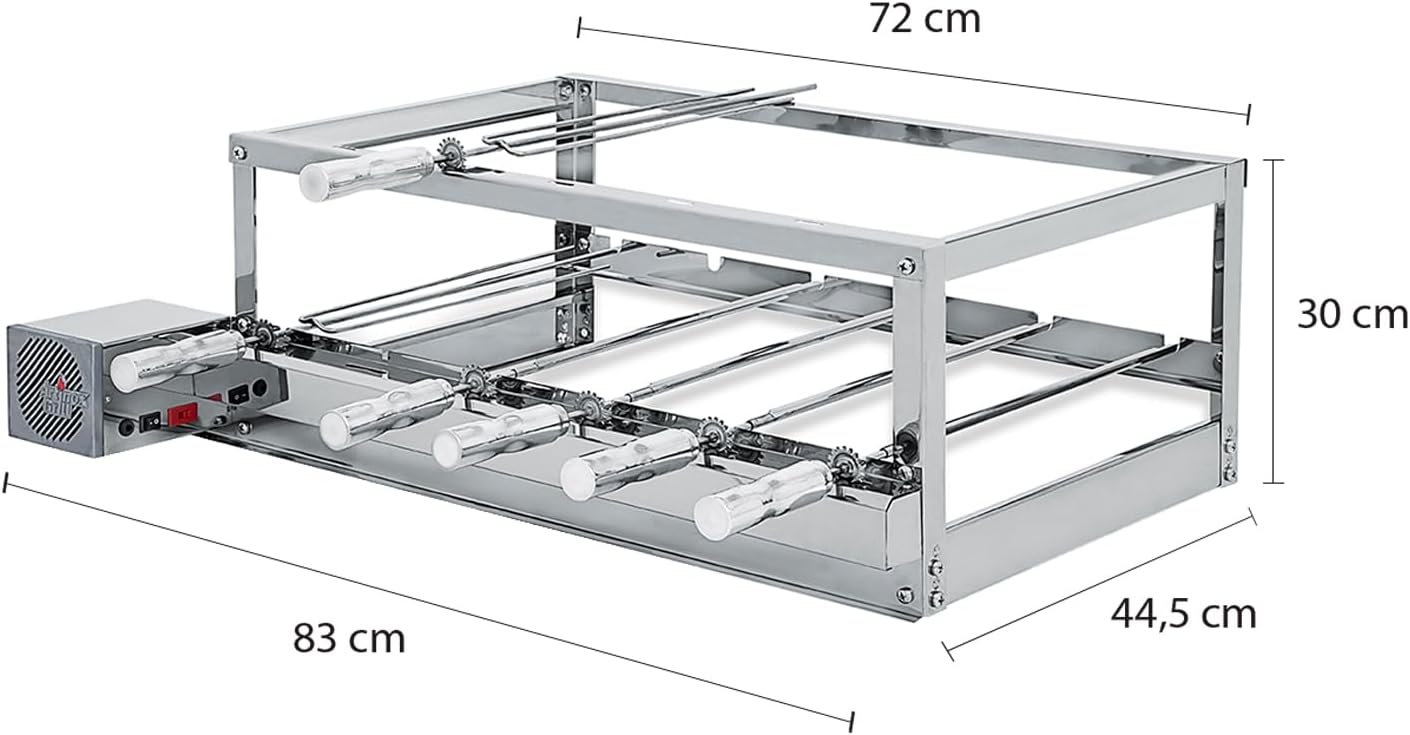 Churrasqueira Gira Grill Inox - Artinox Grill - 6 Espetos Gi... - Image 2