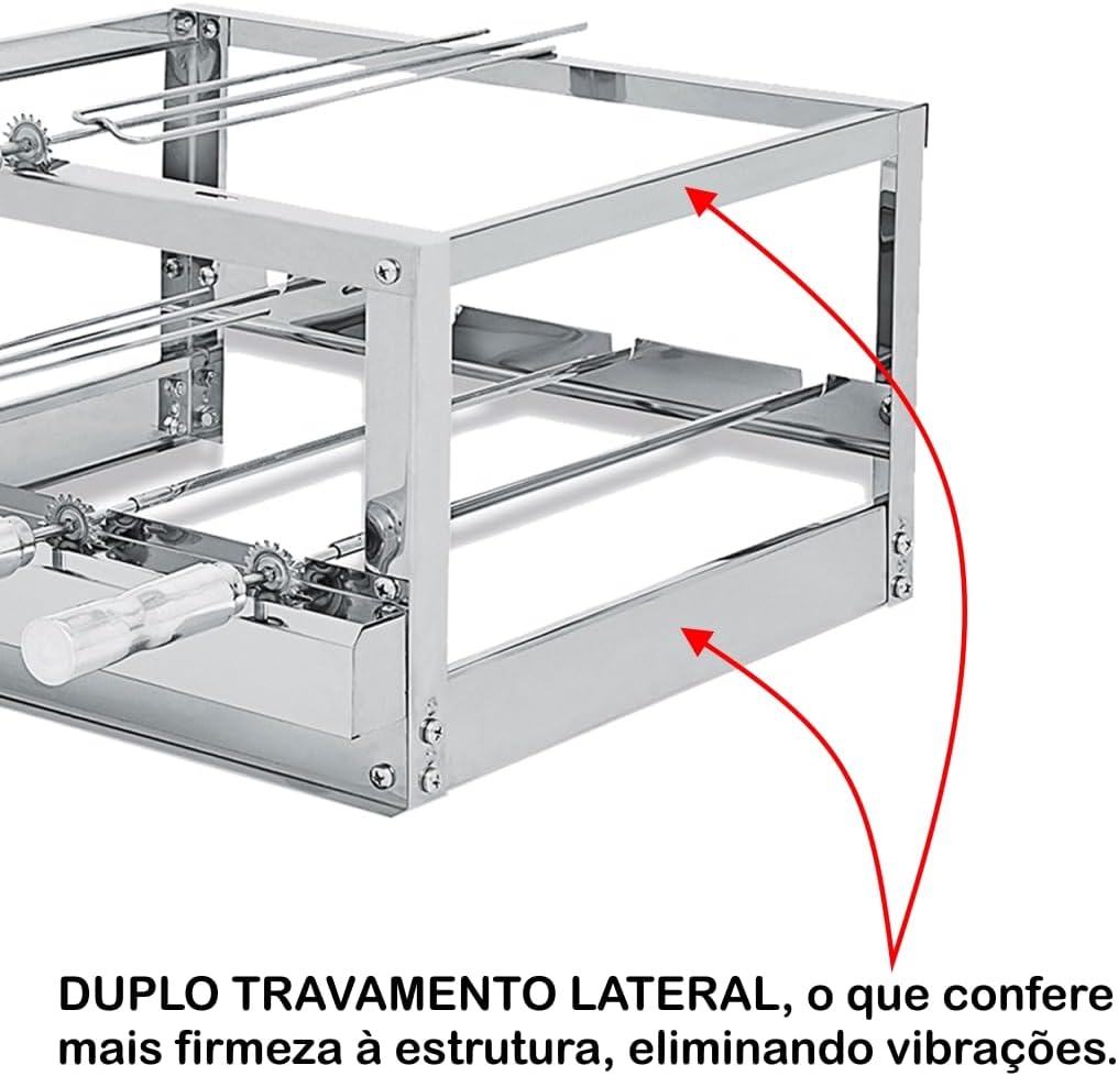 Churrasqueira Gira Grill Inox - Artinox Grill - 6 Espetos Gi... - Image 3