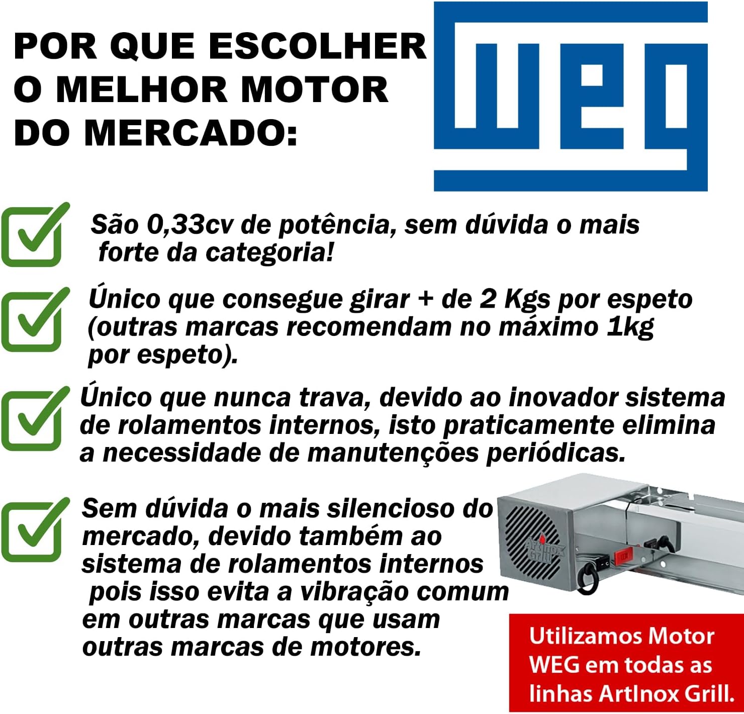 Churrasqueira Gira Grill Inox - Artinox Grill - 6 Espetos Gi... - Image 8