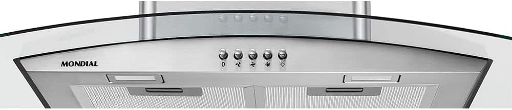 Coifa de Parede Mondial CF90-01 COIFA DE PAREDE-127V-INOX