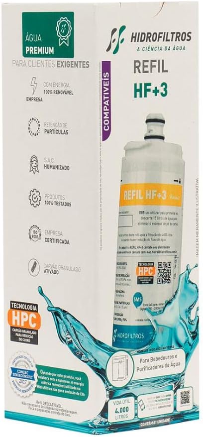 Hidrofiltros - Refil HF+3 Hidrofiltros Compatível com Purifi... | É bom mesmo? Descubra antes de comprar - Image 2