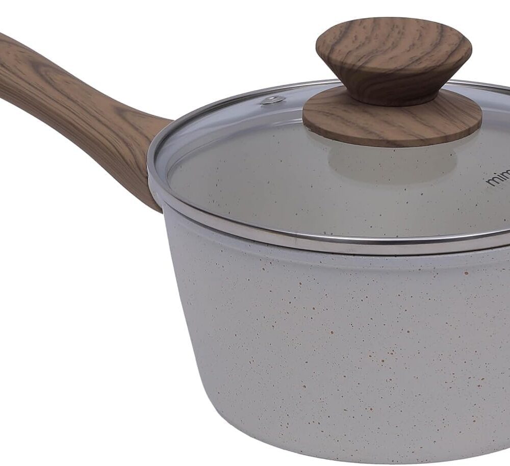 Jogo de Panelas Brinox 5 Peças Ceramic Life Nevada Champanhe