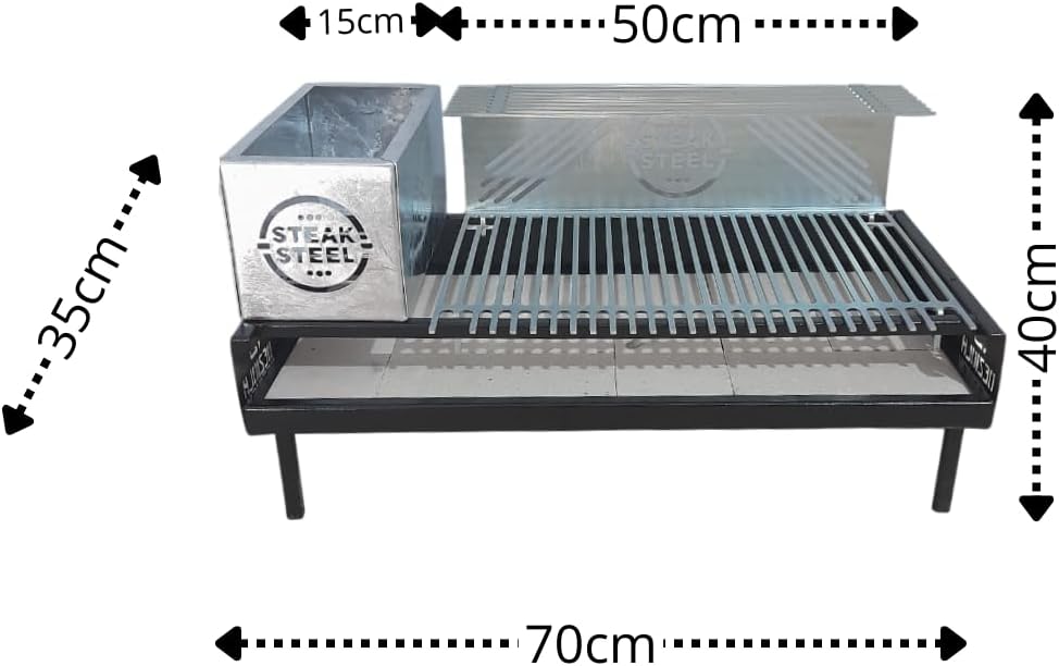 Churrasqueira Parrilla Argentina Portátil Steak Steel Grelha... - Image 4