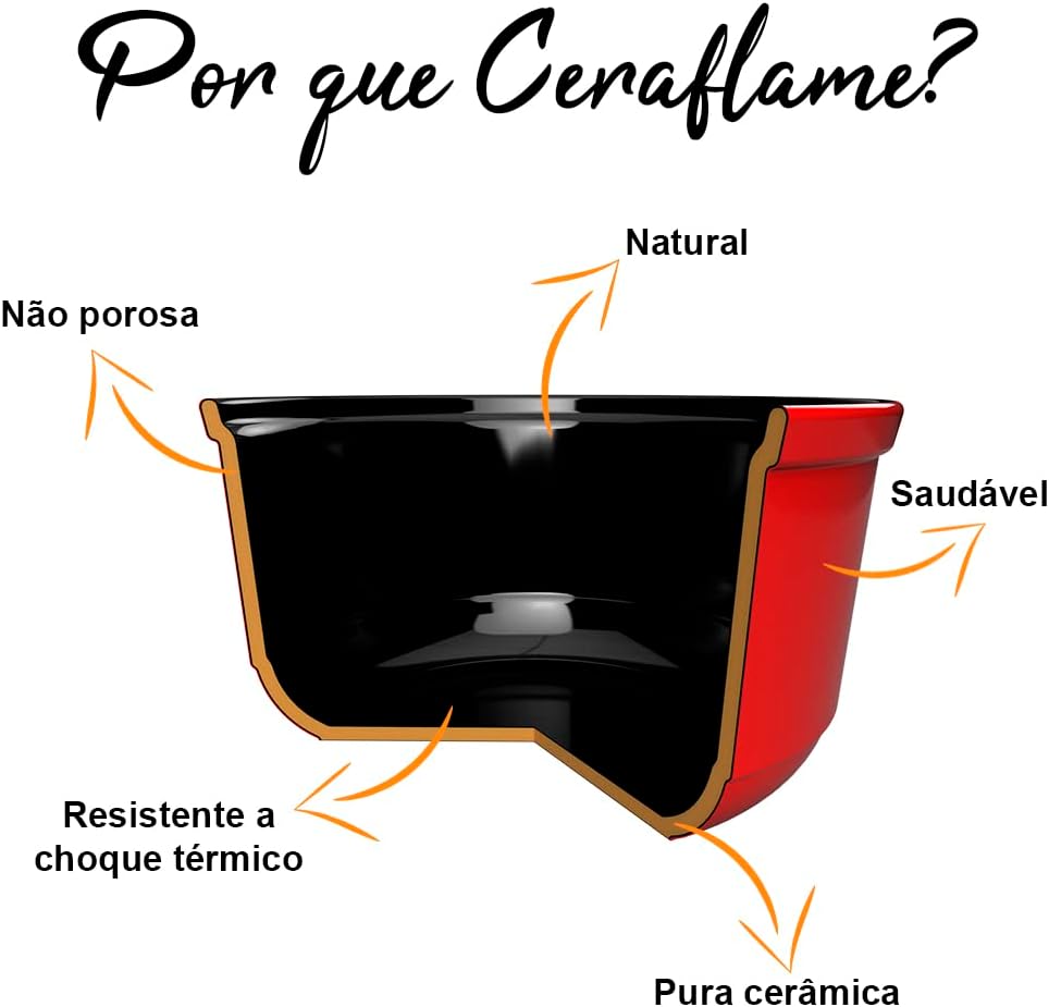 Ceraflame Caçarola de Cerâmica Baixa Twist 24cm 3500ml Matte - Image 5