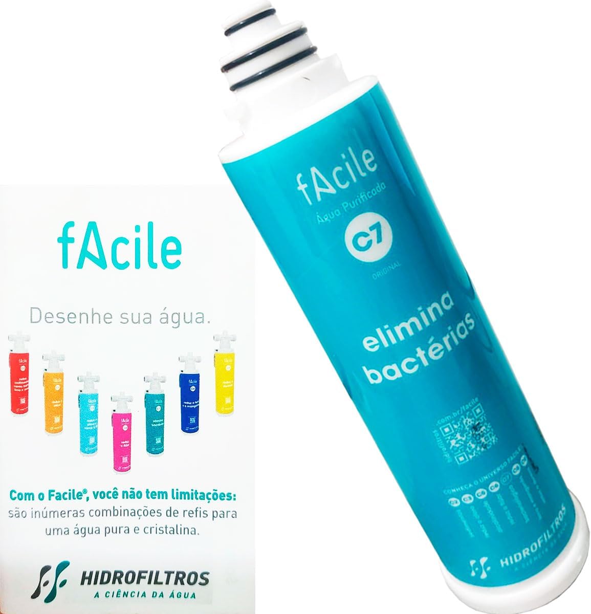 Hidrofiltros, Kit 2 Refil Filtro Facile C7 Antibacteriano Pu... | É bom mesmo? Descubra antes de comprar - Image 4