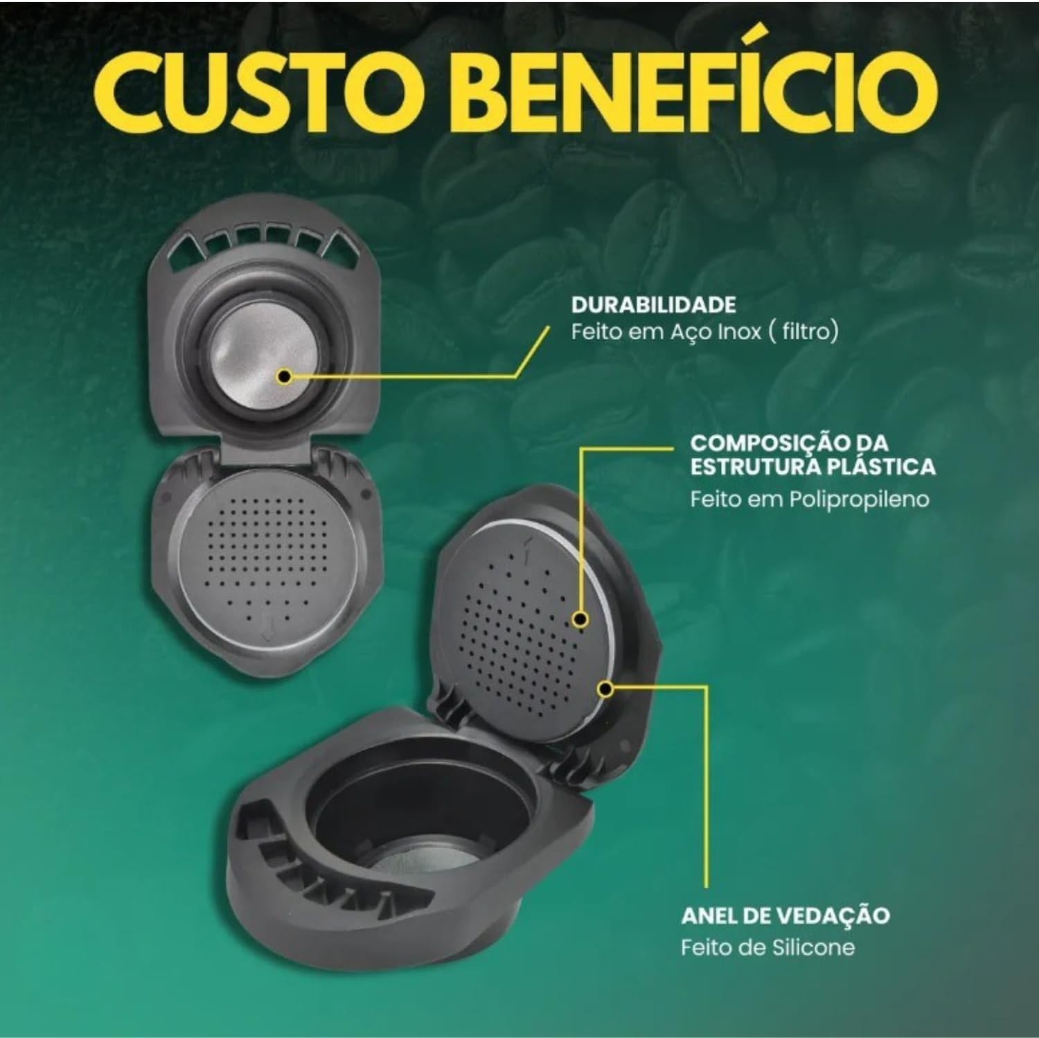 Adaptador Reutilizável Cápsula de Café Para Máquina Dolce Gu... - Image 7