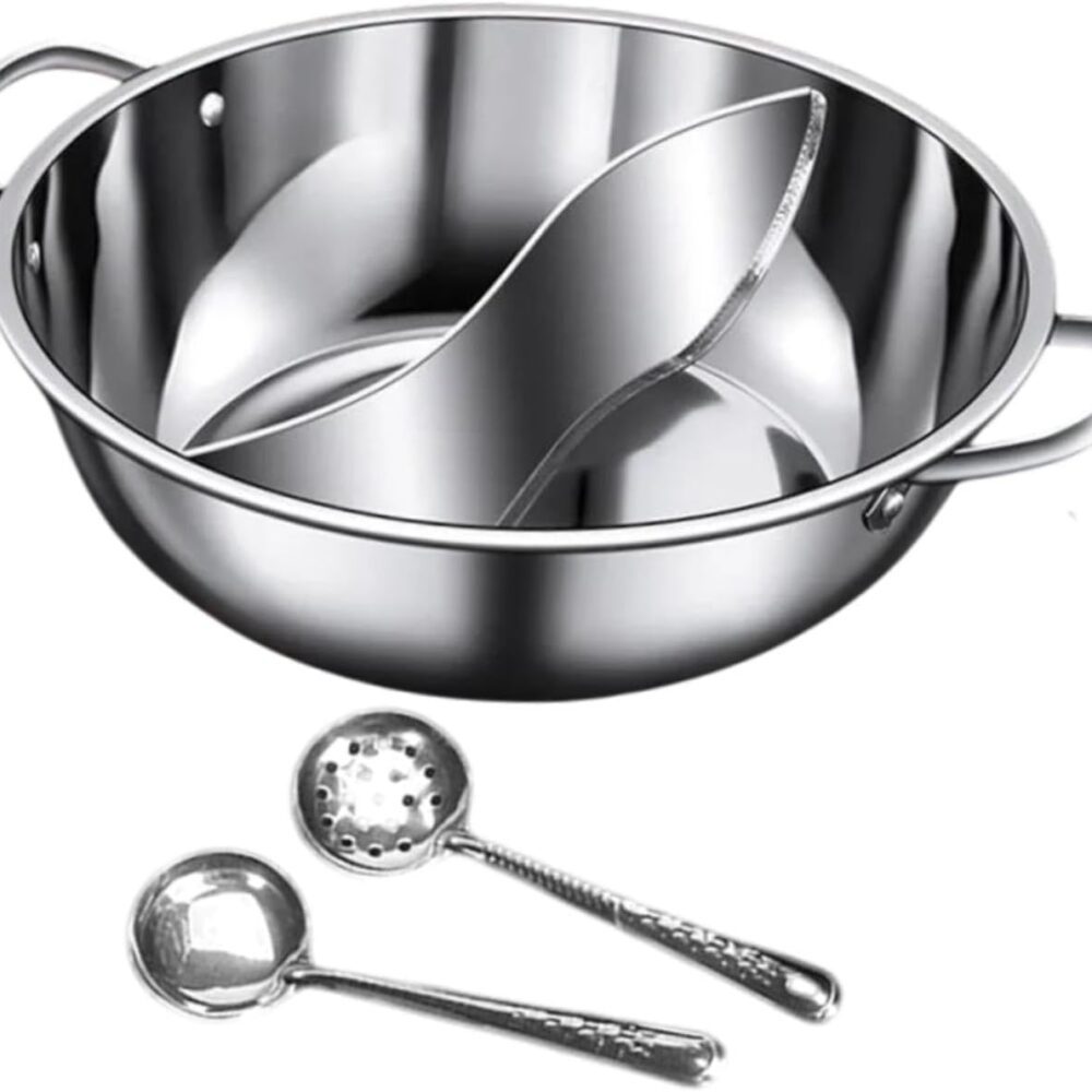 Shabu Shabu Pot Hot, panela quente com divisor, sabor duplo ...