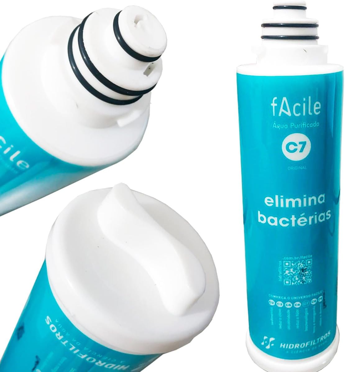 Hidrofiltros, Kit 2 Refil Filtro Facile C7 Antibacteriano Pu... | É bom mesmo? Descubra antes de comprar - Image 3