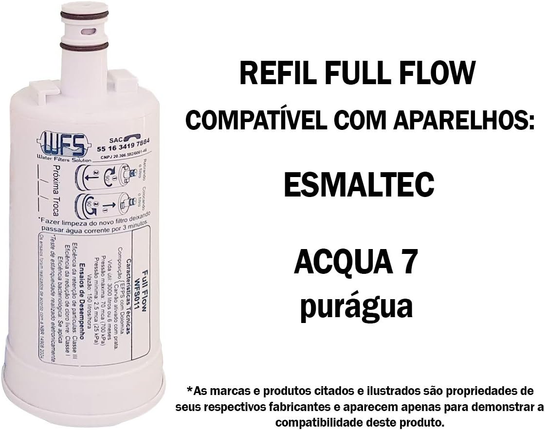 Kit 4 Filtro Refil compatível Purificador Esmaltec Acqua 7 e... | É bom mesmo? Descubra antes de comprar - Image 2