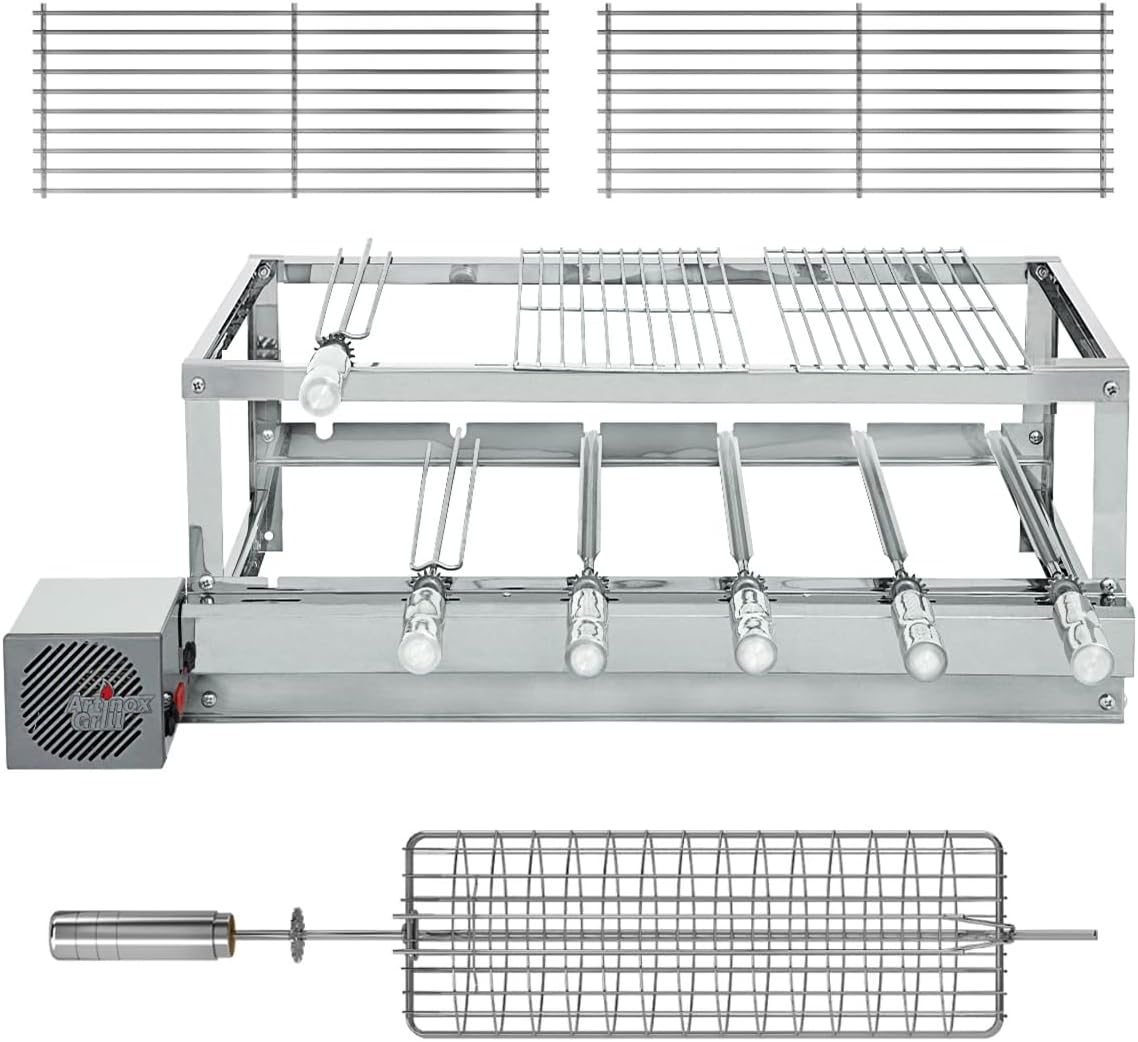 Churrasqueira Gira Grill Inox - Artinox Grill - 6 Espetos Gi...